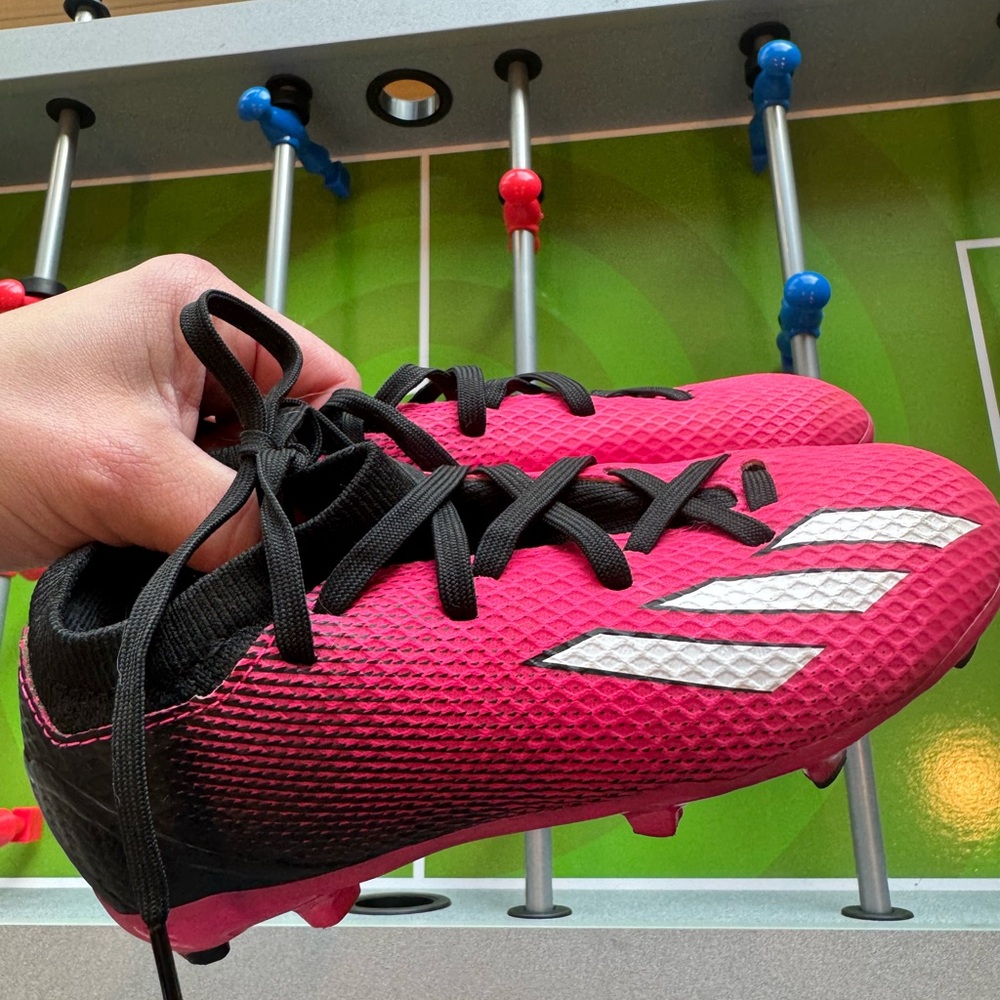 Adidas Kids Pink Soccer Cleats